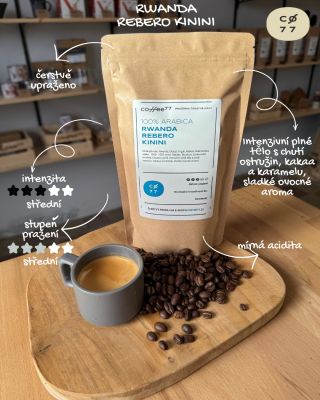 🌍☕ RWANDA REBERO KININI – africká elegance v šálku Tahle 100% arabica tě překvapí svou intenzivní chutí ostružin, kakaa a...