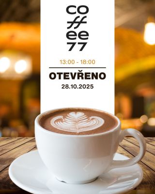 ☕ Milovníci kávy, pozor! I ve státní svátek 28. října 2025 máme otevřeno! ❤️ Přijďte si užít voňavé odpoledne do pražírny...
